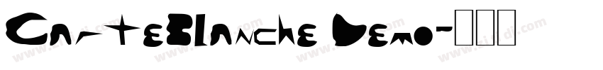 CarteBlanche Demo字体转换